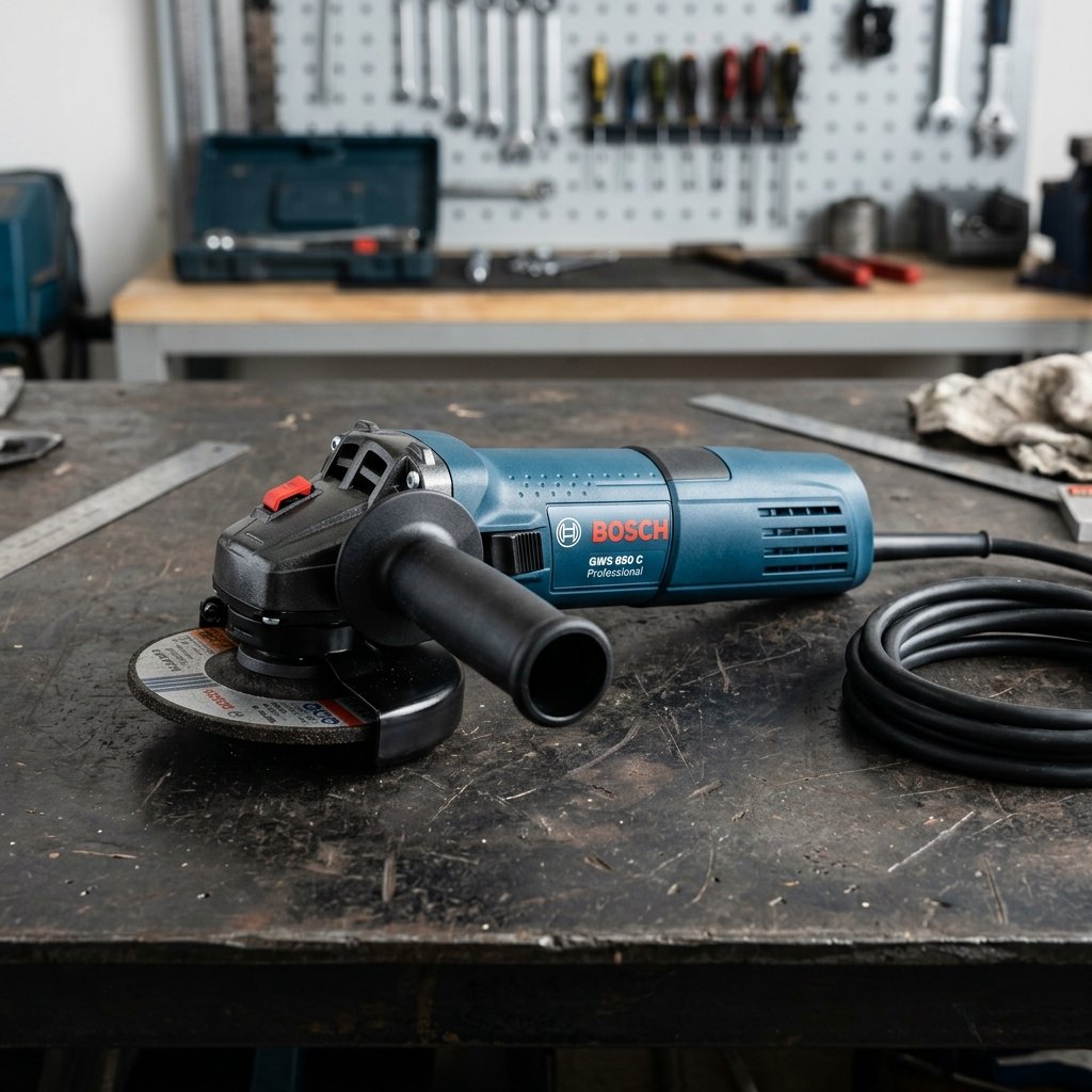 Bosch GWS 850 Angular Grinder Studio Shot